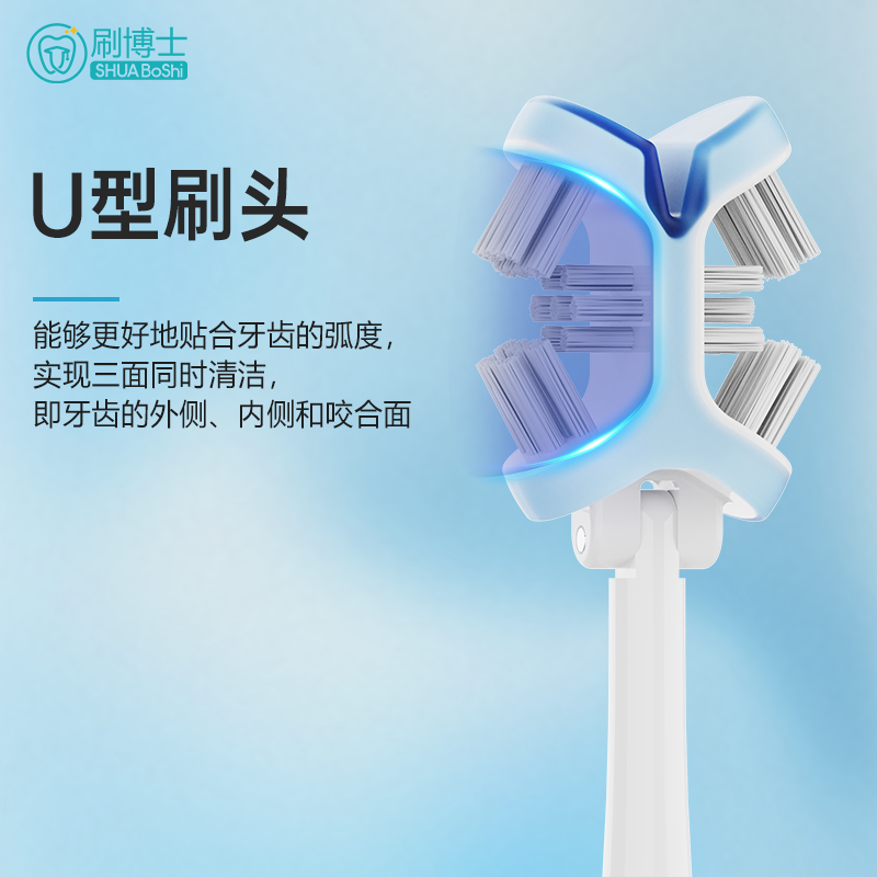 六面手动牙刷 B106